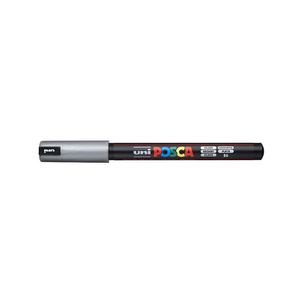 POSCA uni PC-1MR, 1 kusov, Strieborná, Guličkové Obrázok produktu 