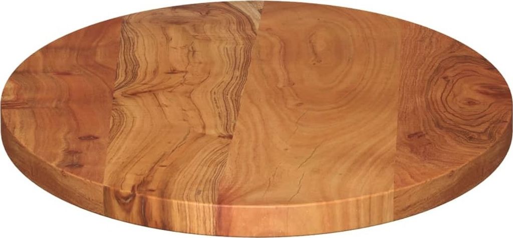 vidaXL Stolová doska 140x60x2,5 cm oválna z masívneho dreva Obrázok produktu 