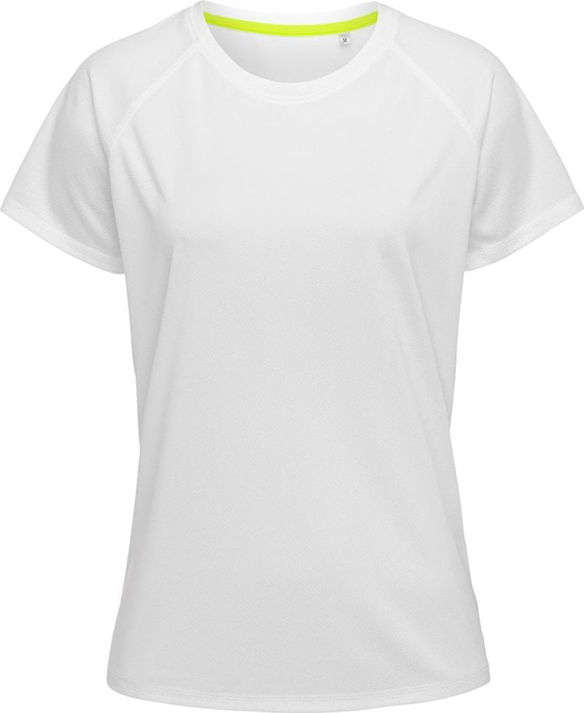 Stedman - T-Shirt für Damen Raglanärmel AB347 (XS) (Weiß)