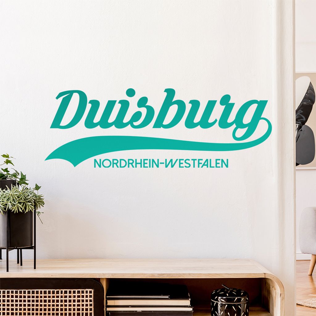 Duisburg Nordrhein-Westfalen Wandtattoo Wandaufkleber Wall Sticker - Dekoration, Küche, Wohnzimmer, Schlafzimmer, Badezimmer