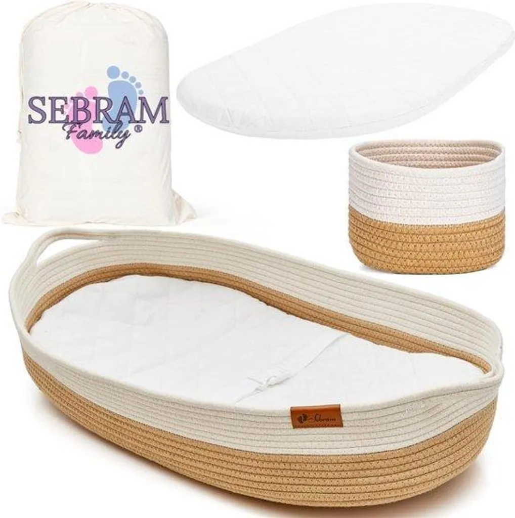 Baignoire bébé pliable avec coussin mousse et bac de rangement malin