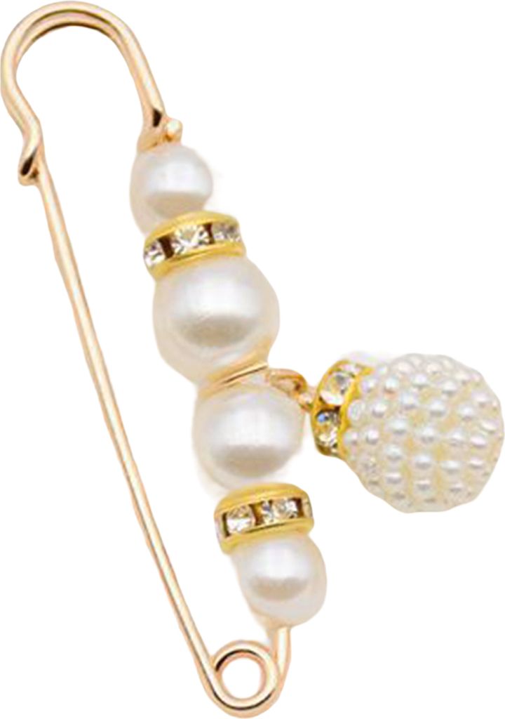 Blume Form Anti-Exposition Frauen Brosche Pin Glänzende Strass Faux Perlen Sicherheitsnadel Kostüm Zubehör-29