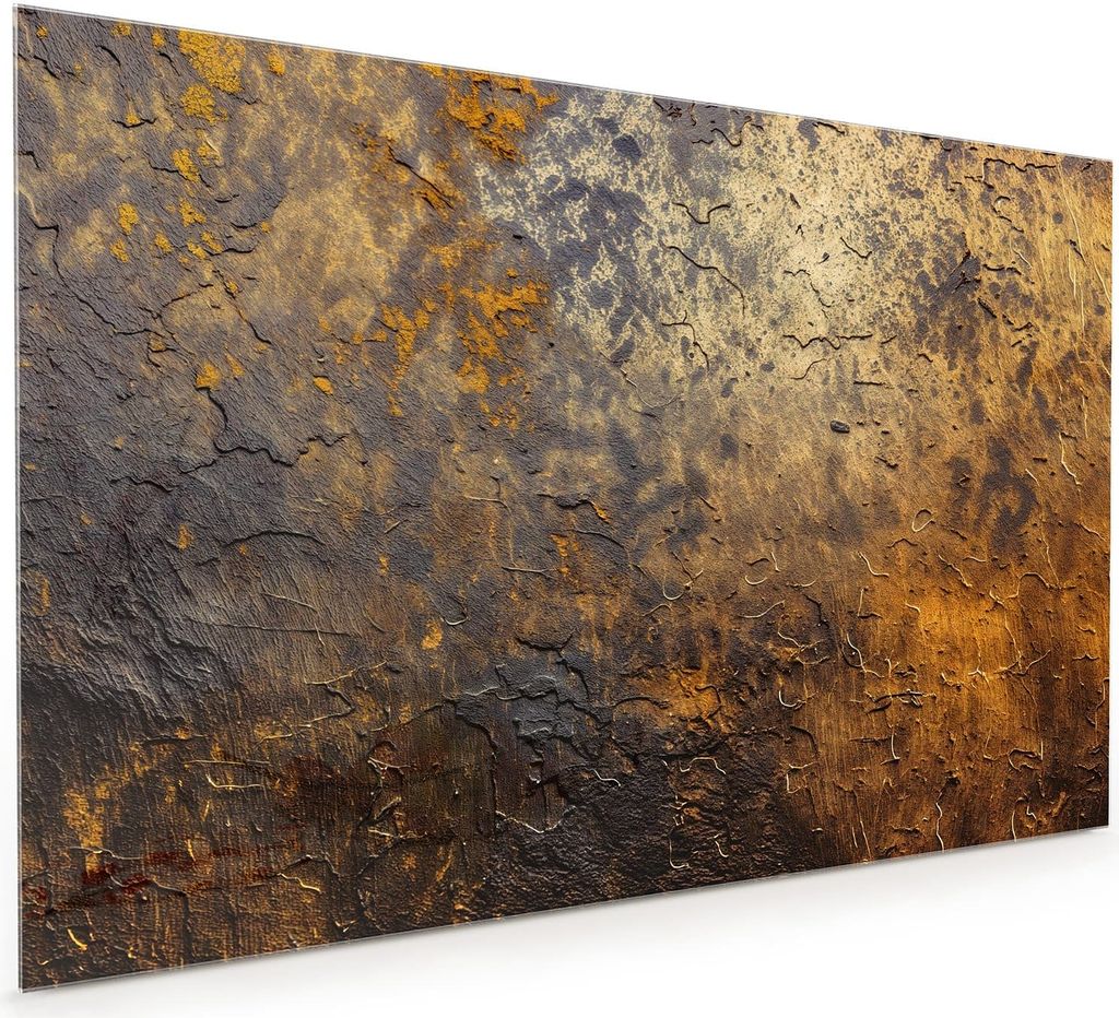 Küchenrückwand Spritzschutz Glas mit Motiv Golden Texture 40 x 40 cm
