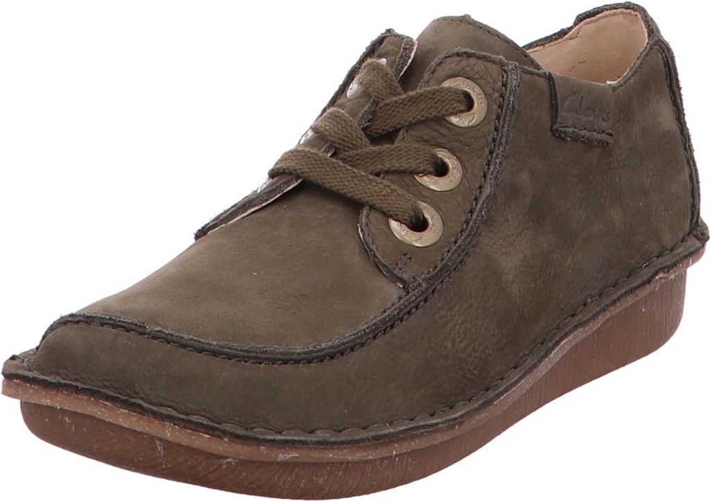Clarks Komfort Schnürschuhe Damen 31363137313835 Oliv 38 EU Produktbild 25