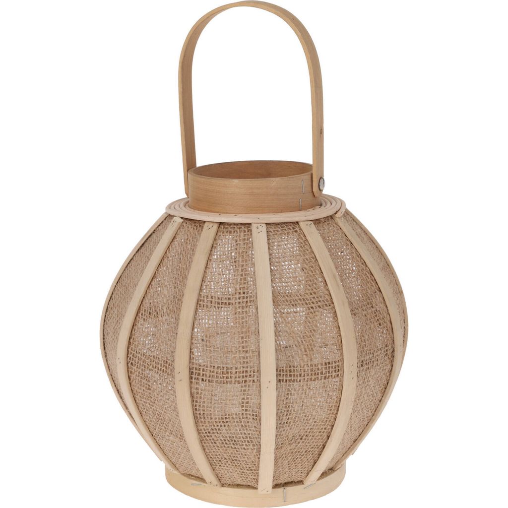 Lampion rattanowy BOHO z szerokim uchwytem Zdjęcie produktu 