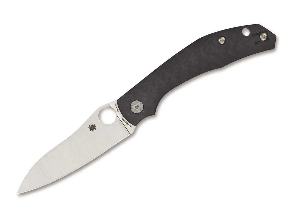 Spyderco Kapara C241CFP BK Couteau de Poche en Carbone pour Quotidien