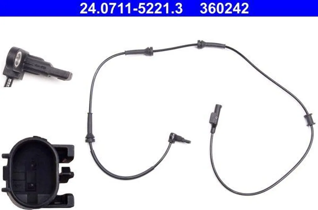 Capteur de vitesse de roue ATE 24.0711-5221.3 ABS OE 52081842 pour Fiat 500