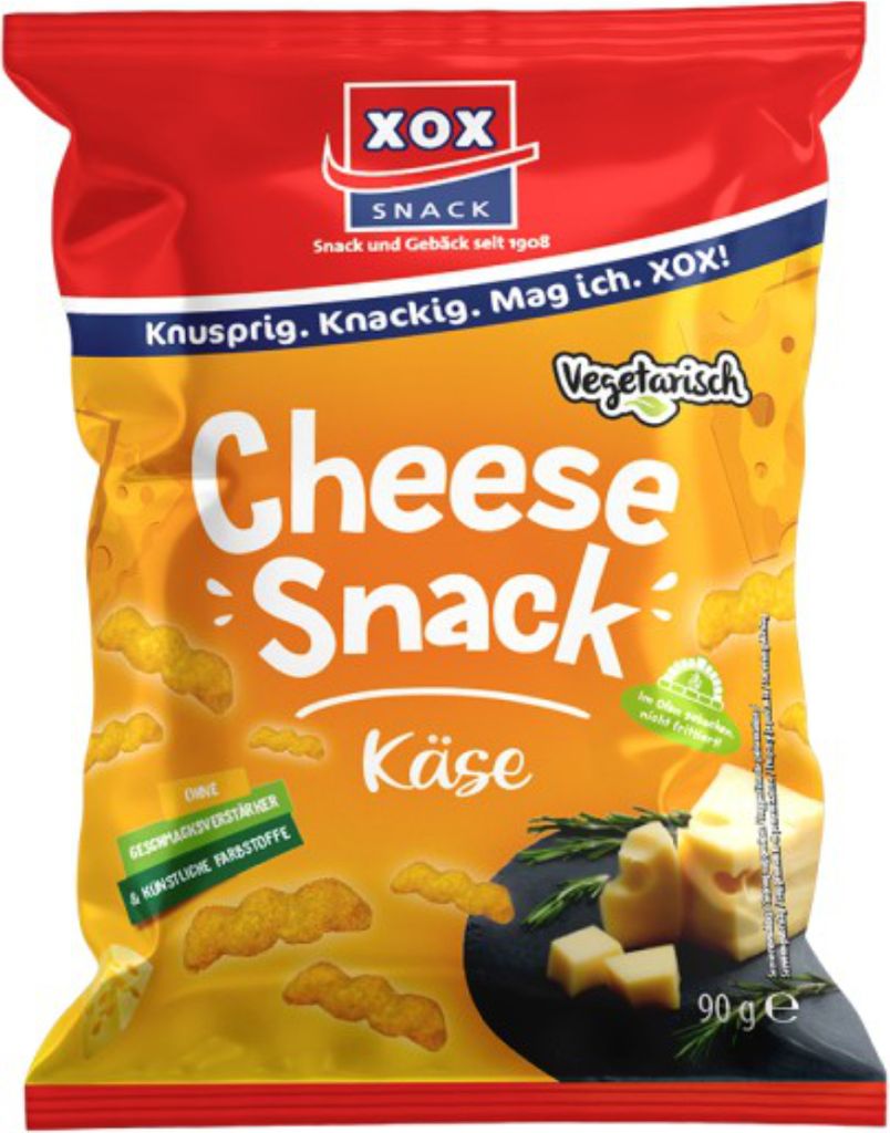 XOX Cheese Snack Maissnack mit herzhaft intensivem Produktbild 