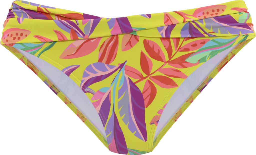 s.Oliver Bikini-Hose gelb-bedruckt Größe 44