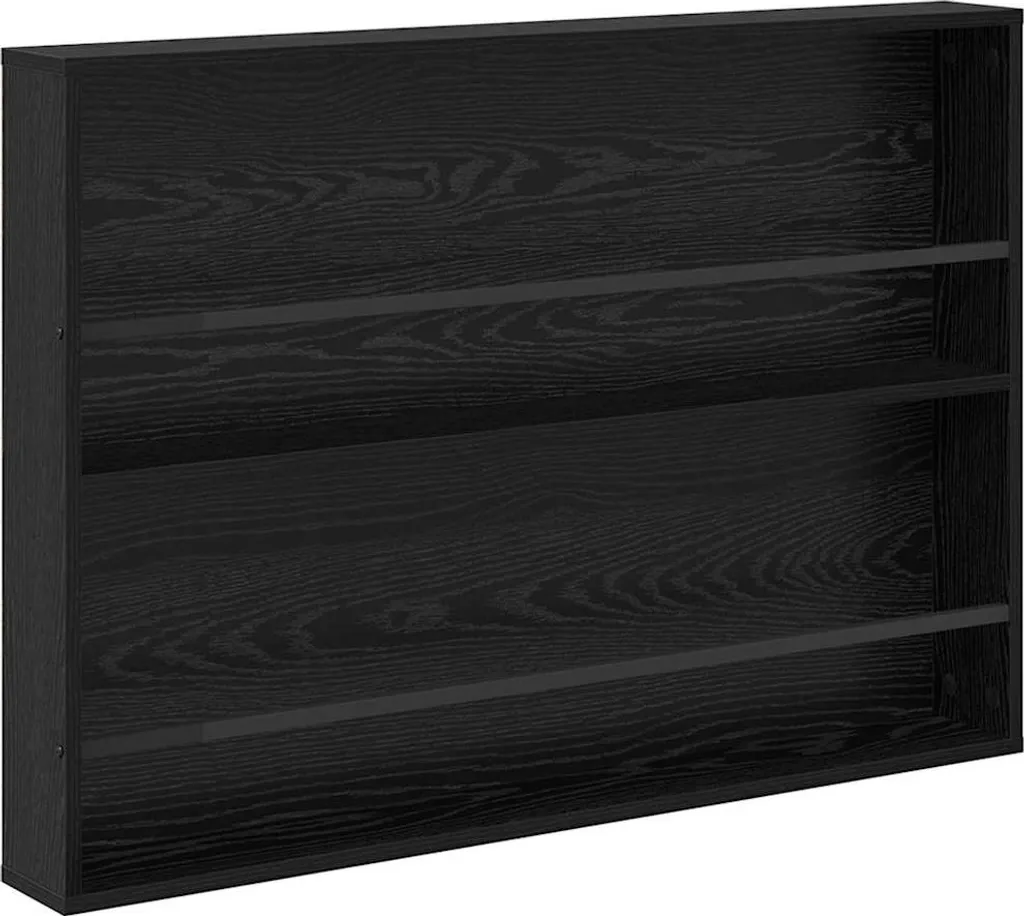 Étagère à magazines vidaXL avec rayonnage noir chêne 100 x 12 x 70 cm