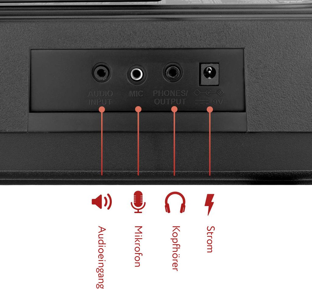 Áengus Keyboard 61 kláves, piano se stojanem a mikrofonem - Obrázek produktu 4