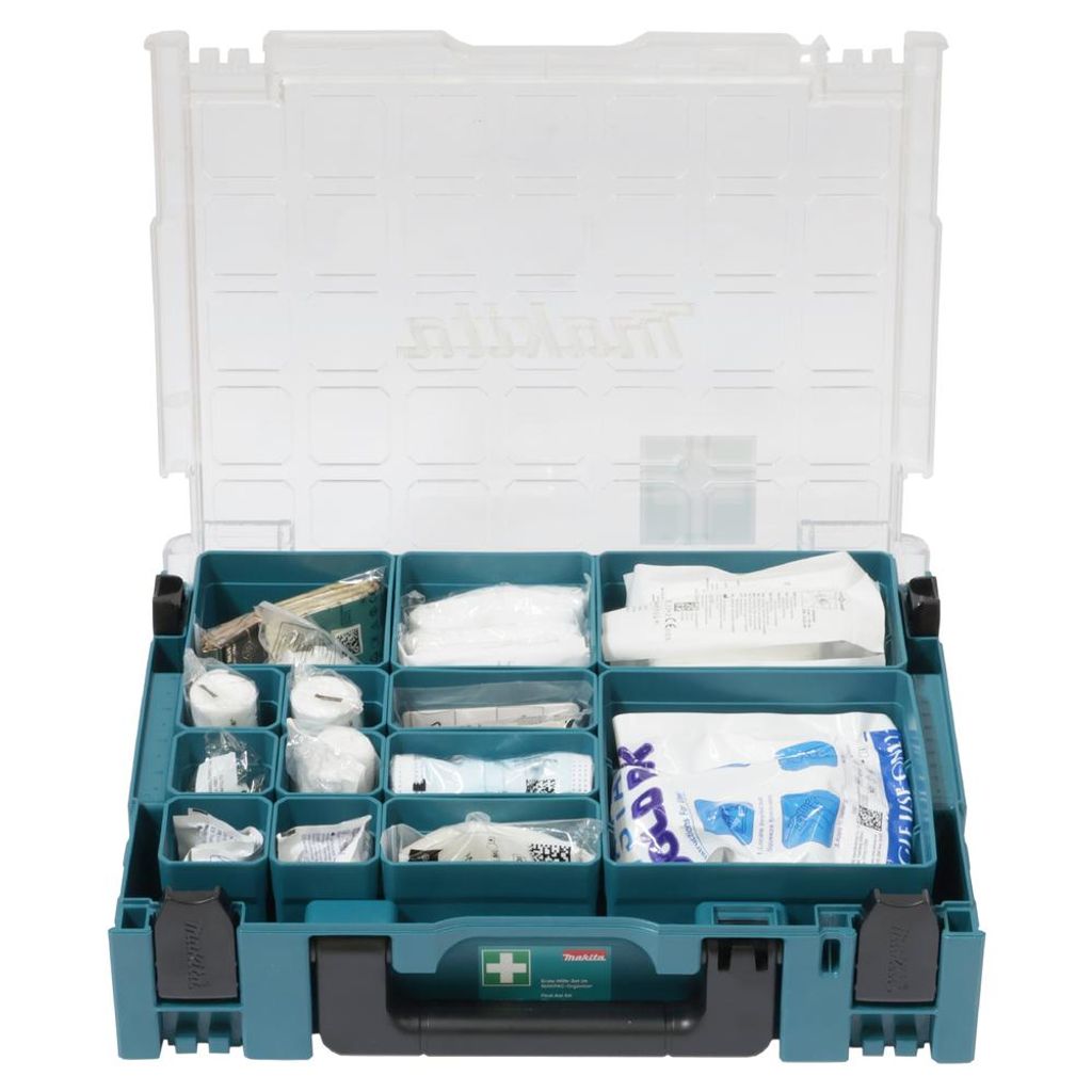 Makita Erste-Hilfe-Set MAKPAC Organizer 84-teilig DIN 13157 Produktbild 