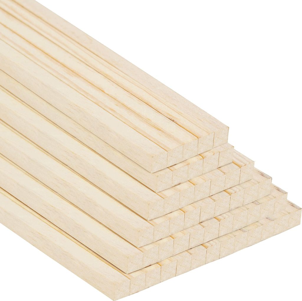 Belle Vous 50 Pack Natürliche Holzleisten zum Basteln, Produktbild 