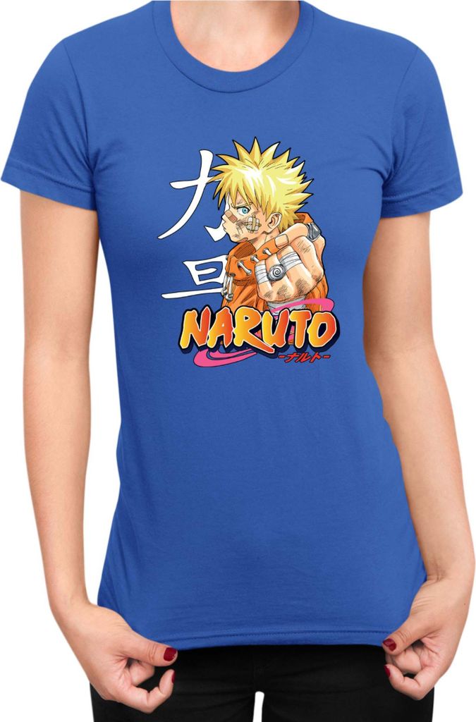 Damen T-Shirt Naruto Naruto 06, Lady 2XL / Blau