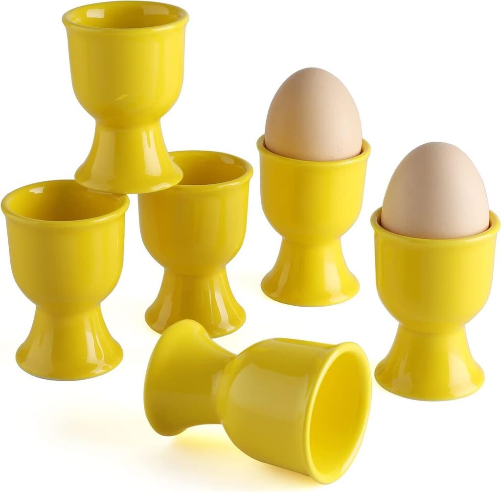 Ostern Eierbecher aus Keramik, 6 Stück, Eierständer aus Produktbild 