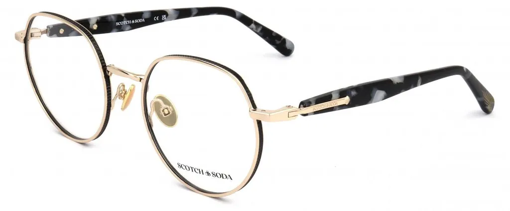 Lunettes femme Scotch & Soda SS3028 Or noir : Finesse et sans traces