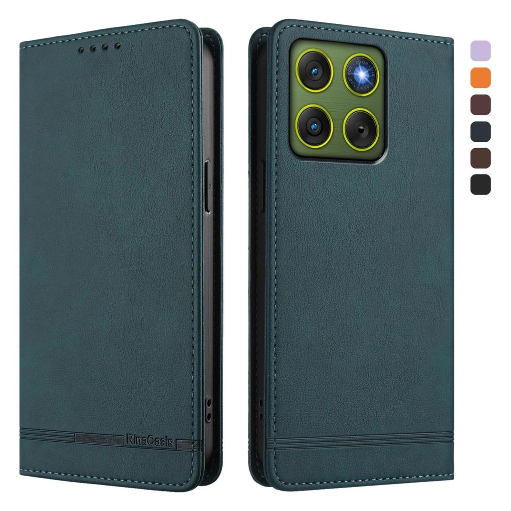 Hülle für Motorola Edge 70, Retro Kunstleder Ständer Produktbild 