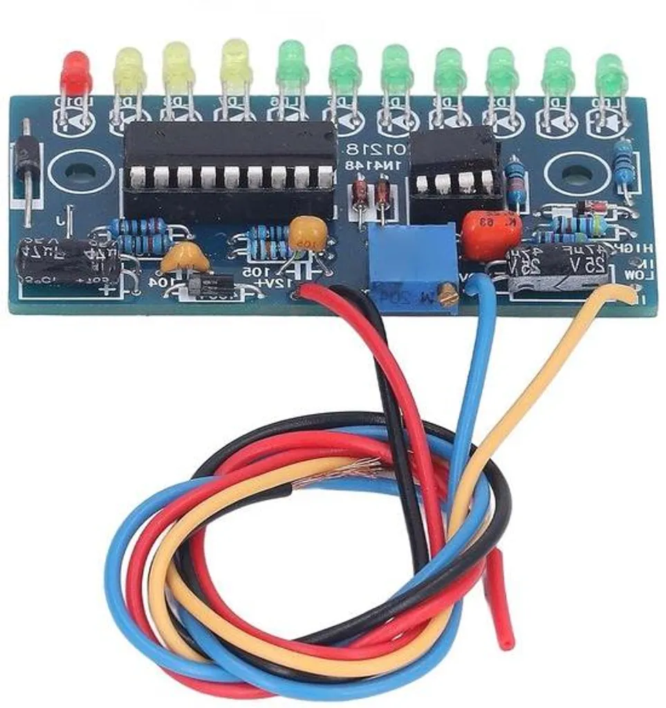 Carte de vumètre à 10 segments LED 12V pour contrôle audio et tension