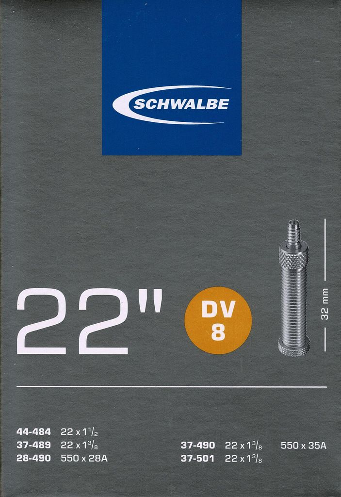 Schwalbe DV 8 22 Zoll Schlauch Dunlop Ventil