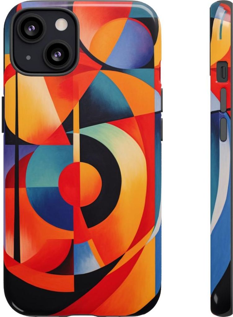 Lebendige geometrische Kunst – Hülle Kompatibel mit iPhone 13