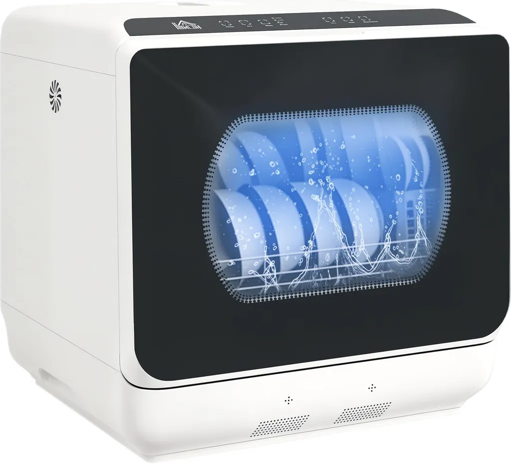 Mini lave-vaisselle tactile avec réservoir 6L et mode lavage de fruits