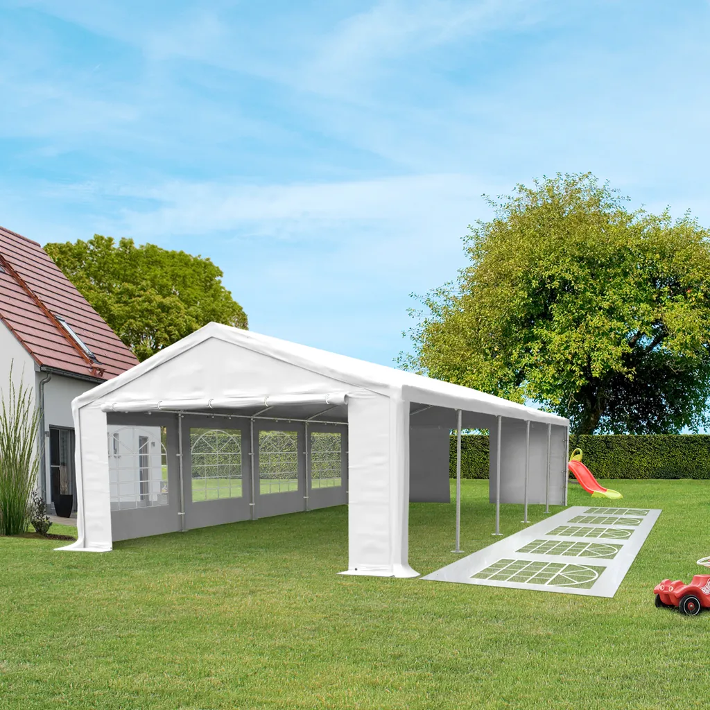 Tente de réception 4x6m PVC 600N imperméable avec structure renforcée
