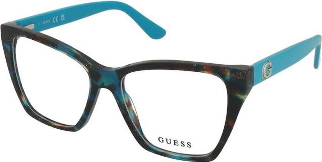 Guess GU50235 Turquoise/avana 52/15/140 Damen Brillen
