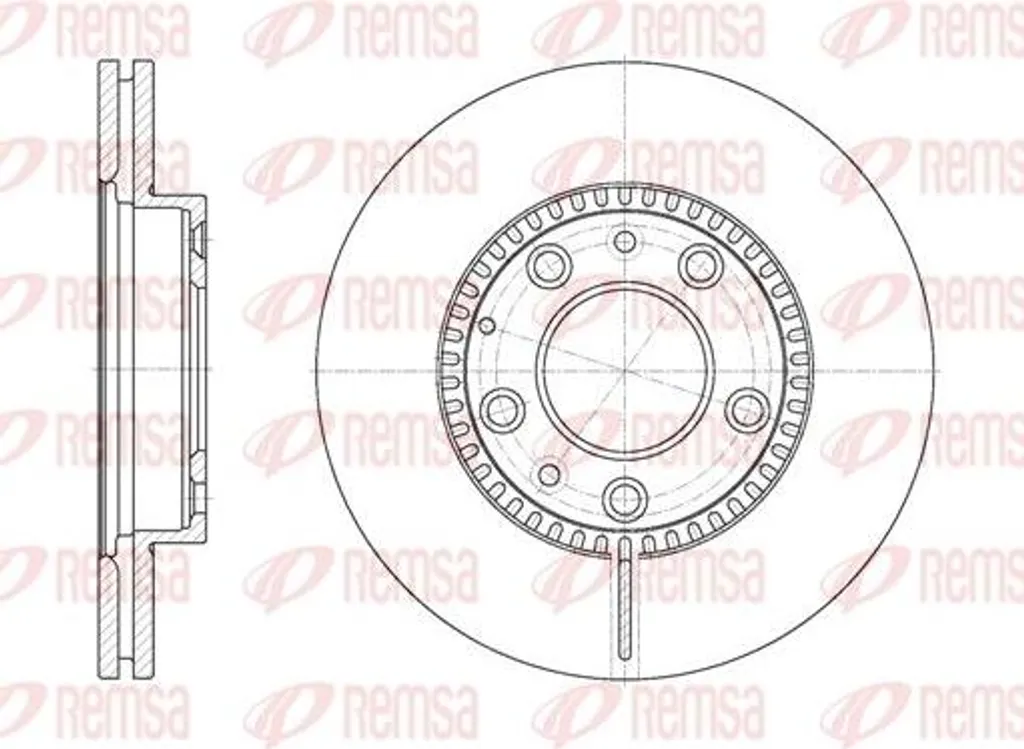 Disque de frein haute résistance REMSA 6767.10, qualité OE GF3Y3325X