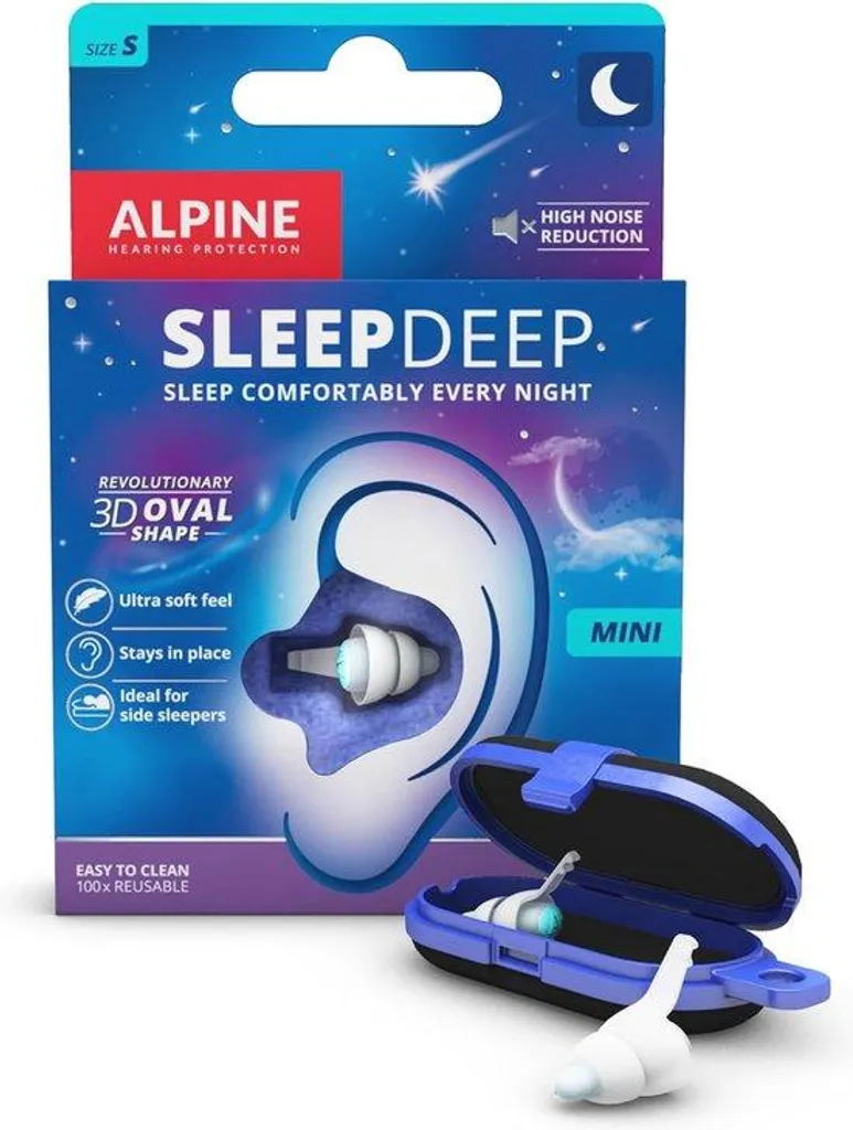 Bouchons d'oreille anti-bruit 27 dB lavables pour petites oreilles S
