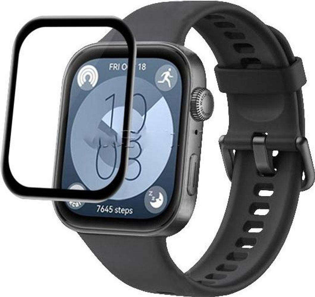 INF Displayschutzfolie für Huawei Watch Fit 4, 3D, flexibel, 2 Stück