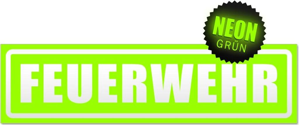 Feuerwehr Motiv 1 invertiert Magnetschild Schild magnetisch