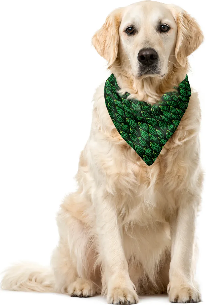 Bandana Abakuhaus Verde Smeraldo per Pet 40x40 cm Regalo Dolce