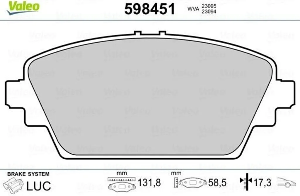 Plaquettes de frein anti-sifflement pour réparer Nissan Primera