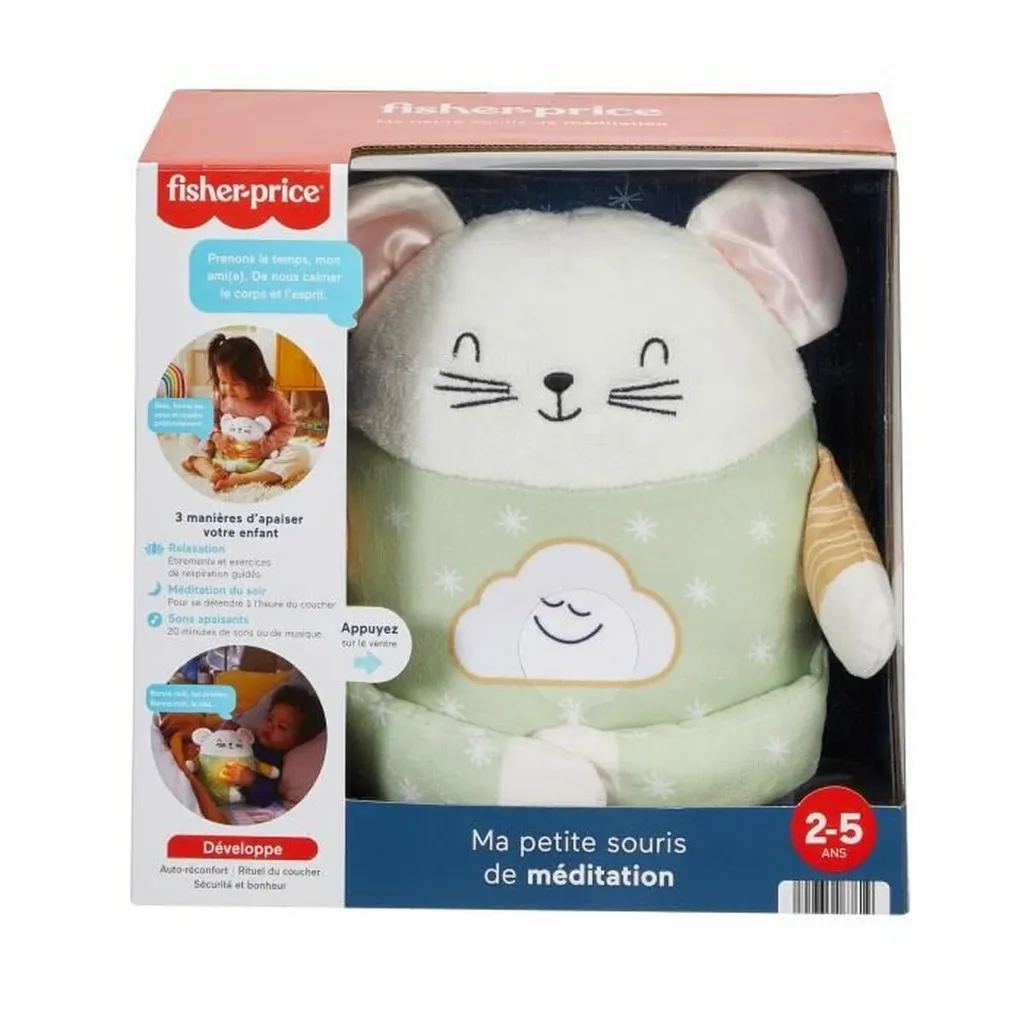 Fisher-Price Ma petite souris méditative - Peluche de relaxation bébé - 2