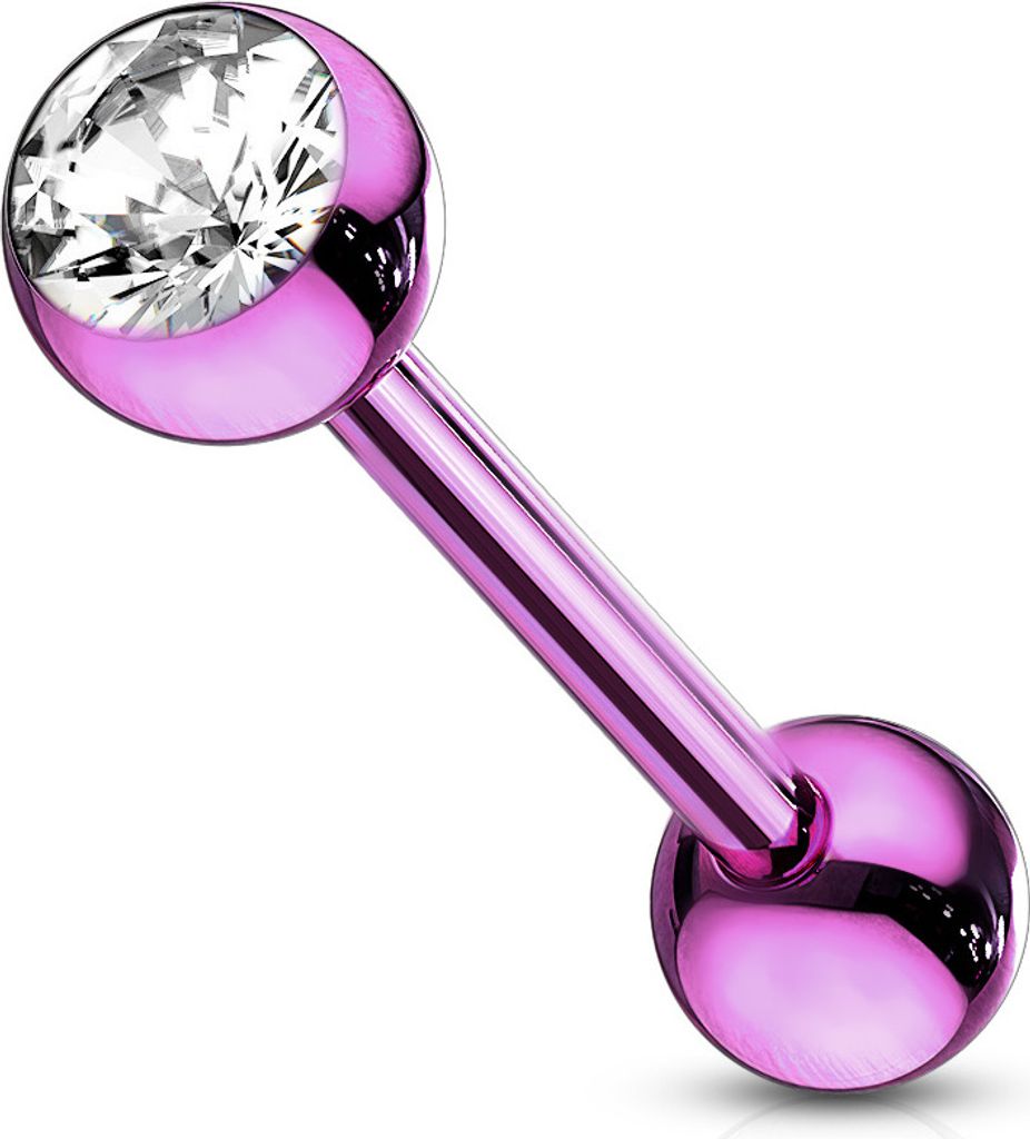 viva-adorno Barbell Piercing Stab Zungenpiercing Produktbild 