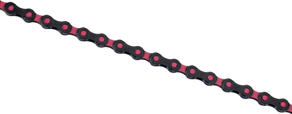 KMC Kette "DLC12" 12-fach, 1/2" x 11/128", 126 Gli schwarz / pink