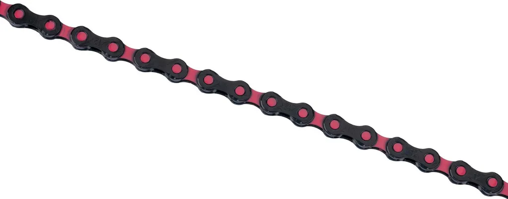 Chaîne KMC DLC12 12V Anti-Usure 126L Finition Noir Rose Durable