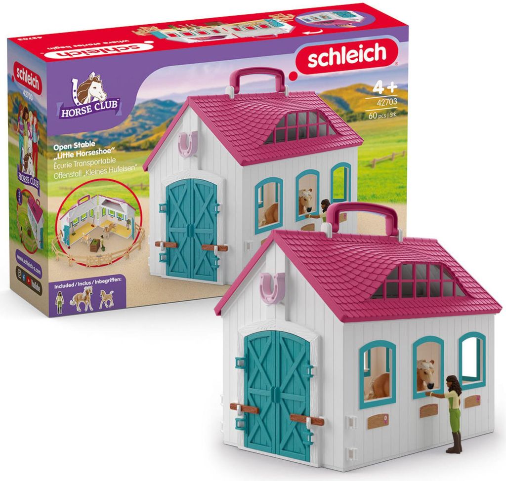 Schleich 42703 - Scuderia aperta "Piccolo ferro di cavallo" Immagine del prodotto 