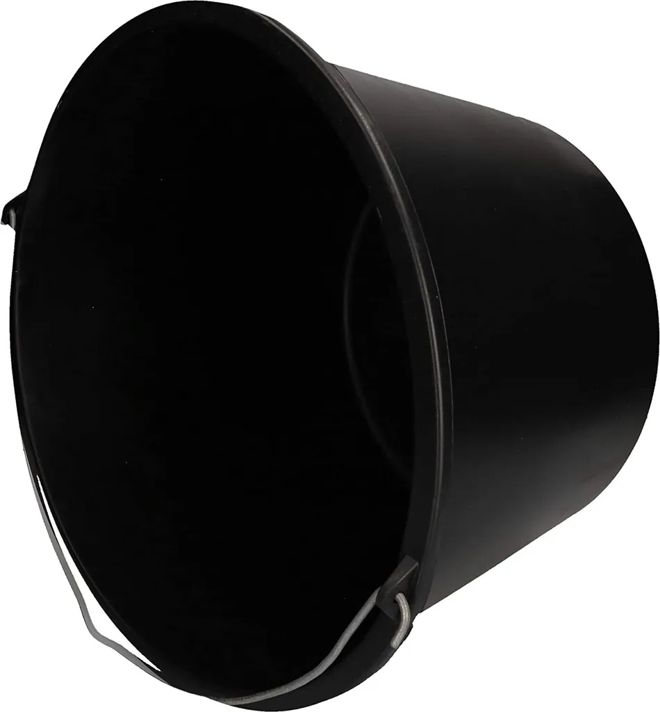 Seau de chantier incassable 16L lot de 20 seaux noirs pour ciment et eau - 7
