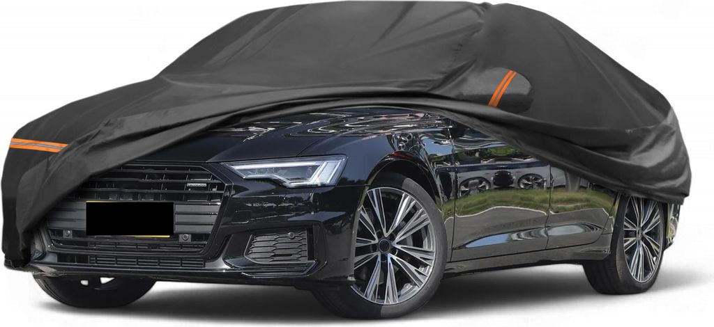 Autoabdeckung fš¹r Audi A6 2004-2023 PEVA Spunlace Baumwolle Outdoor Voll Autoabdeckung Wasserdicht Winddicht Sonne Regen Schnee Schutz mit Passa...