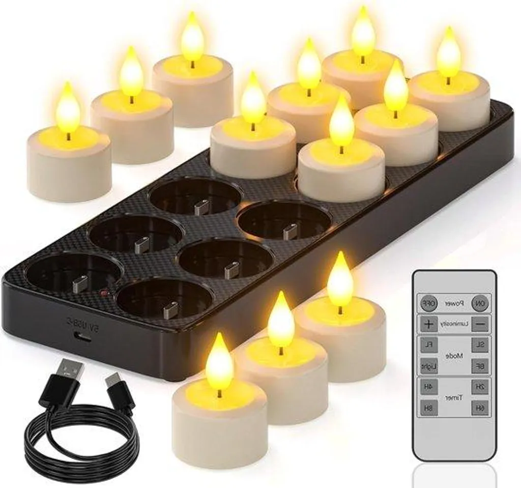 Décoration de Noël et Halloween : lot de 12 guirlandes LED programmables