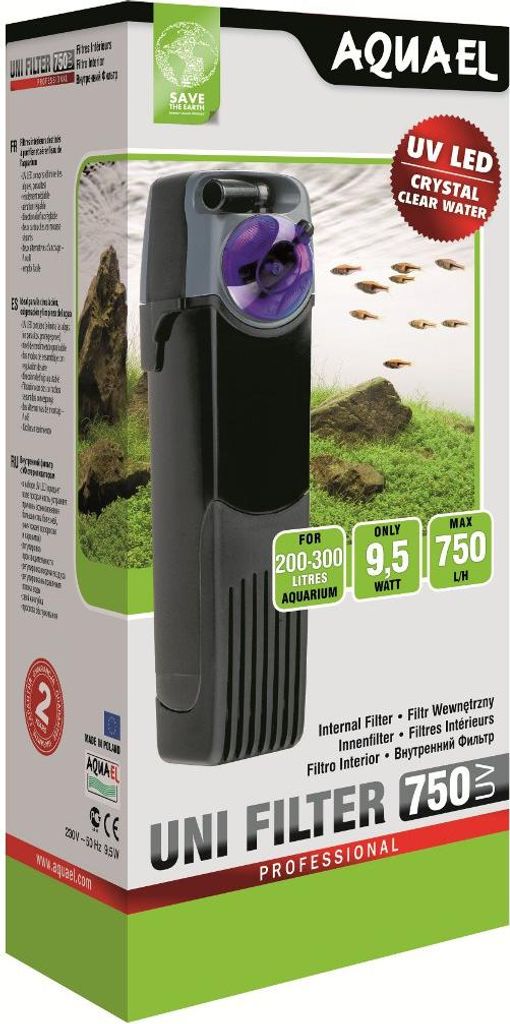 AQUAEL 107403 Aquarienfilter Uni Filter UV 750 Innenfilter Produktbild 