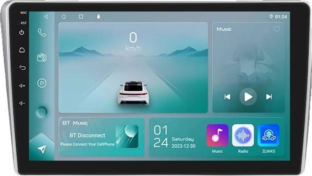 Poste autoradio tactile 9 pouces Android 14 compatible Toyota Avensis T25