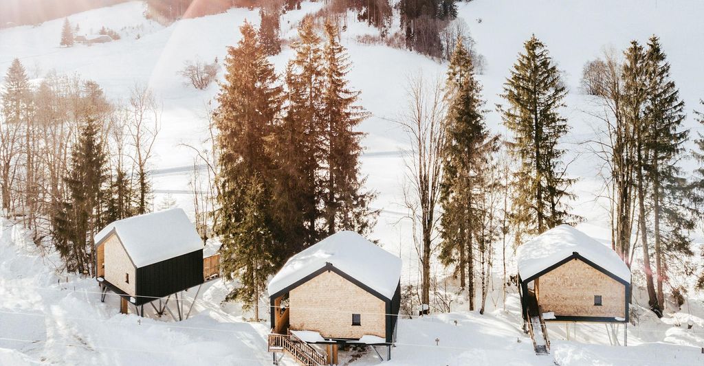 mydays Romantikurlaub im Baumhaus Chalet für 2 (1 Nacht); Erlebnis verschenken oder selbst erleben; Gutschein für 2 Person(en)