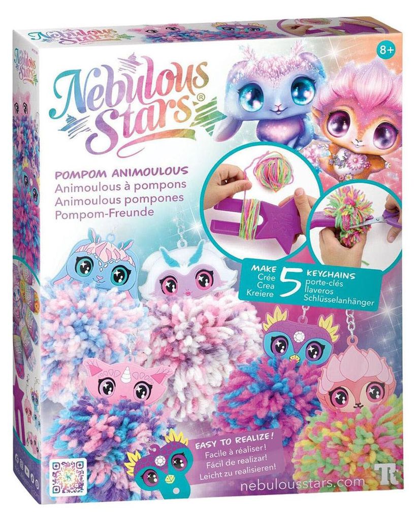 Nebulous Stars Pompom Animoulous - Créez 5 porte-clés Image du produit 