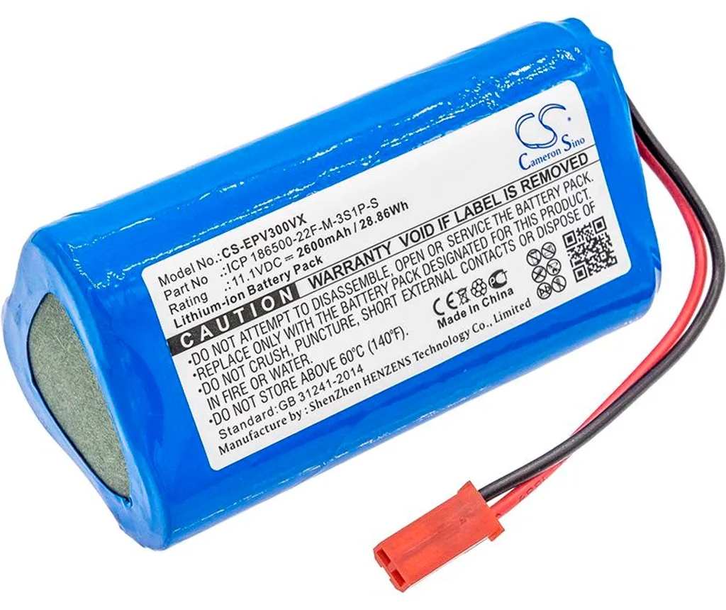 Batterie 2600mAh pour iLife V5 V5s compatible Electropan 11.1V Li-ion