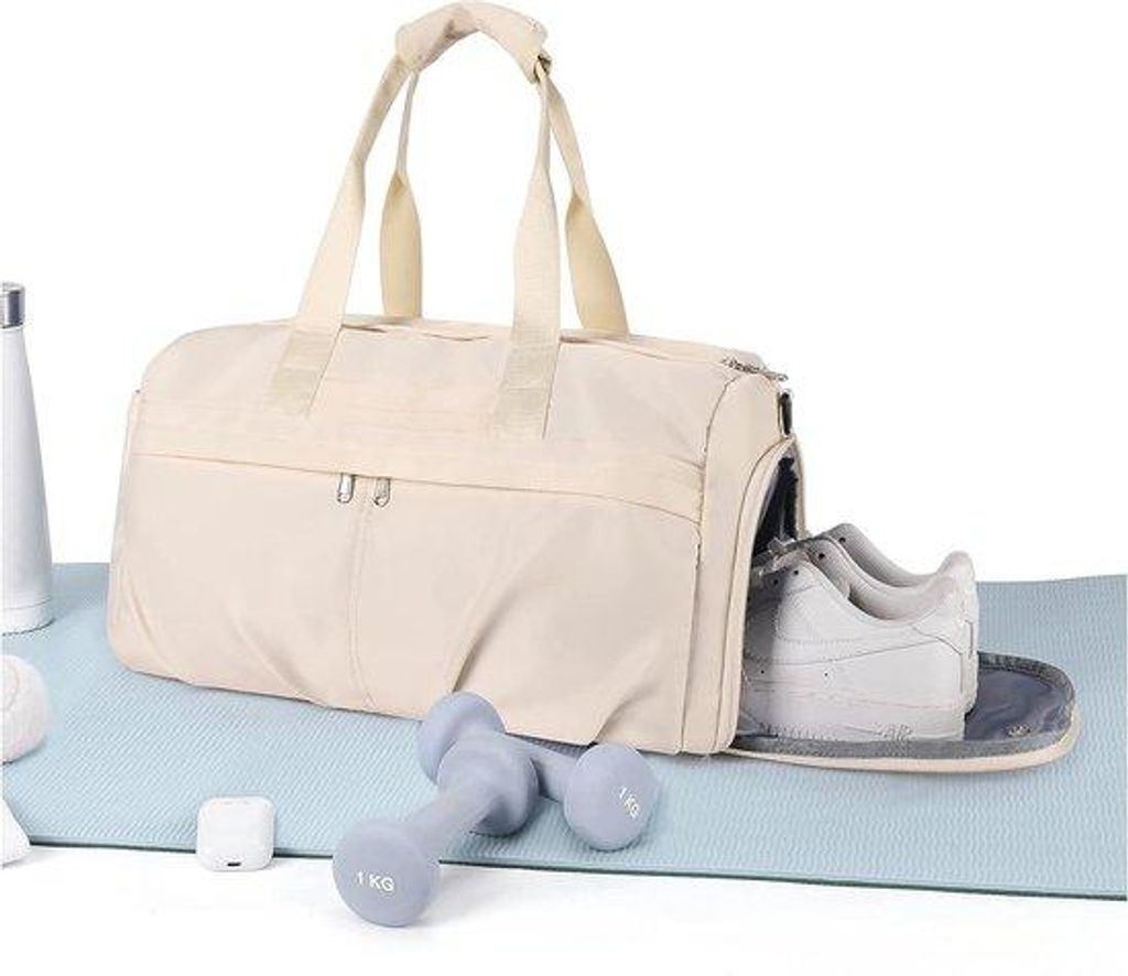 Sporttas für Damen, Reisetasche mit Schuhfach und Feuchtbeutel, wasserdichte Übernachtungstasche, leichte Sporttasche, Tagesgepäck für Herren, ...