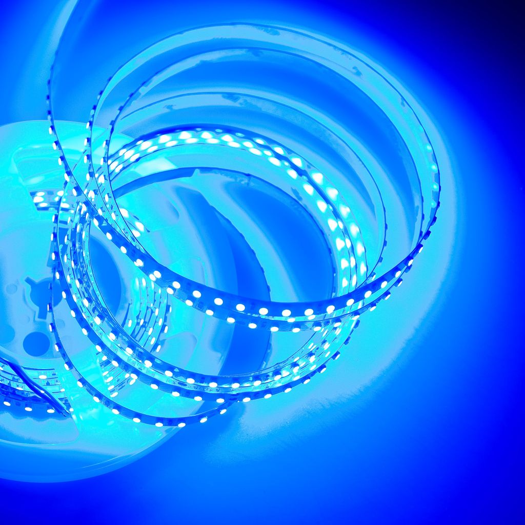 LED Strip 3528 Blau 465-470nm 48W 500CM 24V IP20