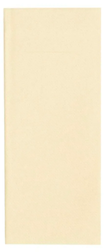 Pochette à couverts MANK BASIC Crème en Linclass 300 pcs pli 1/8