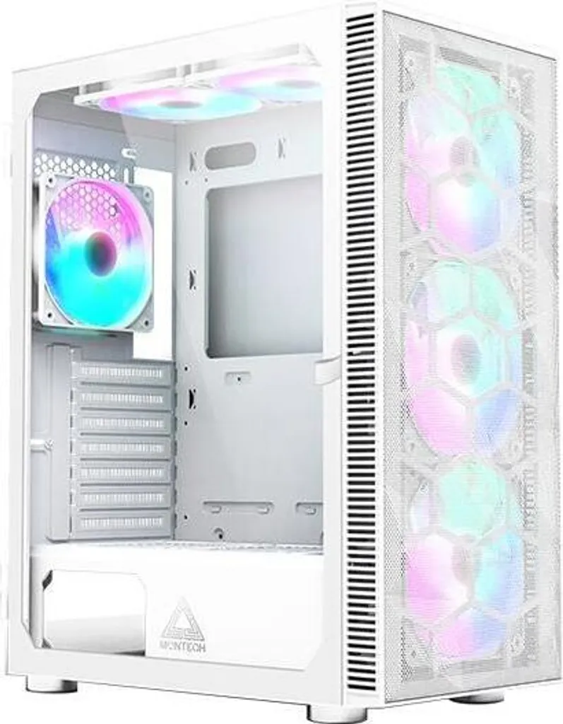 Airflow Estremo con Montech X3 Mesh Bianco - Case Midi-Tower RGB